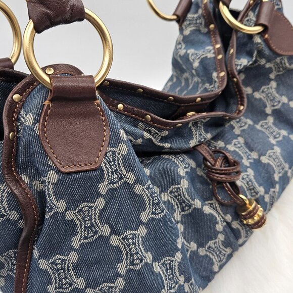 Céline Denim Hobo Shoulder Bag - Picture 13 of 17